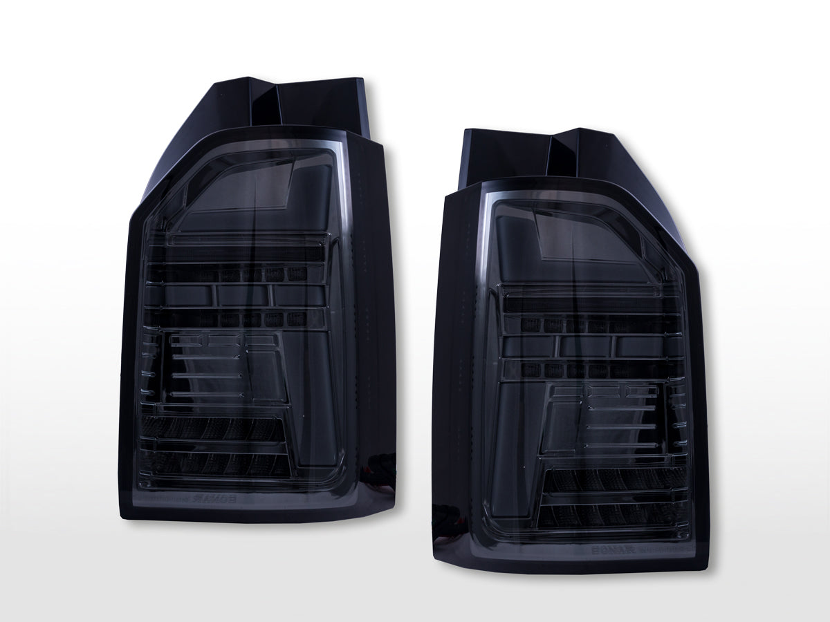 LED Rückleuchten Set VW T6 Bj. 16-19 Heckklapentür-Version smoke LED Rückleuchten Set VW T6 Bj. 16-19 Heckklapentür-Version smoke